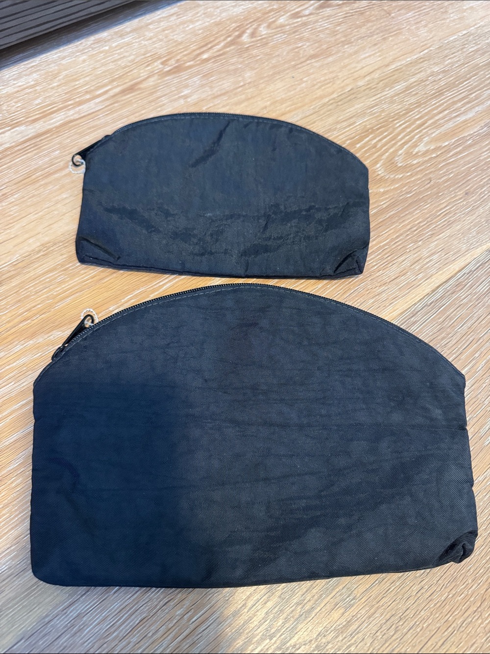 Ameribag Black Set of 2 Cosmetic Pouches